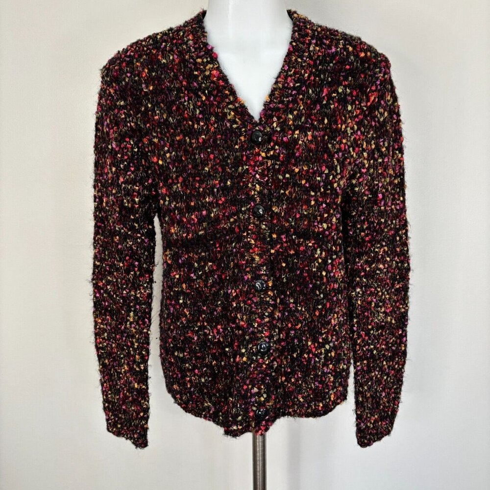 Vintage Christopher & Banks‎ Cardigan Small Multicolor Button-Front Sweater